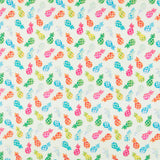 Algodón Popelín Piñas Verde - Ribes y Casals