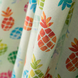 Algodón Popelín Piñas Verde - Ribes y Casals