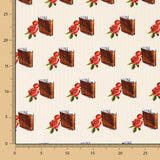 Retal Popelín Petacas Cruda 150x145 cm - Ribes y Casals