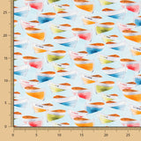 Popelín Barquitas Azul - Ribes y Casals