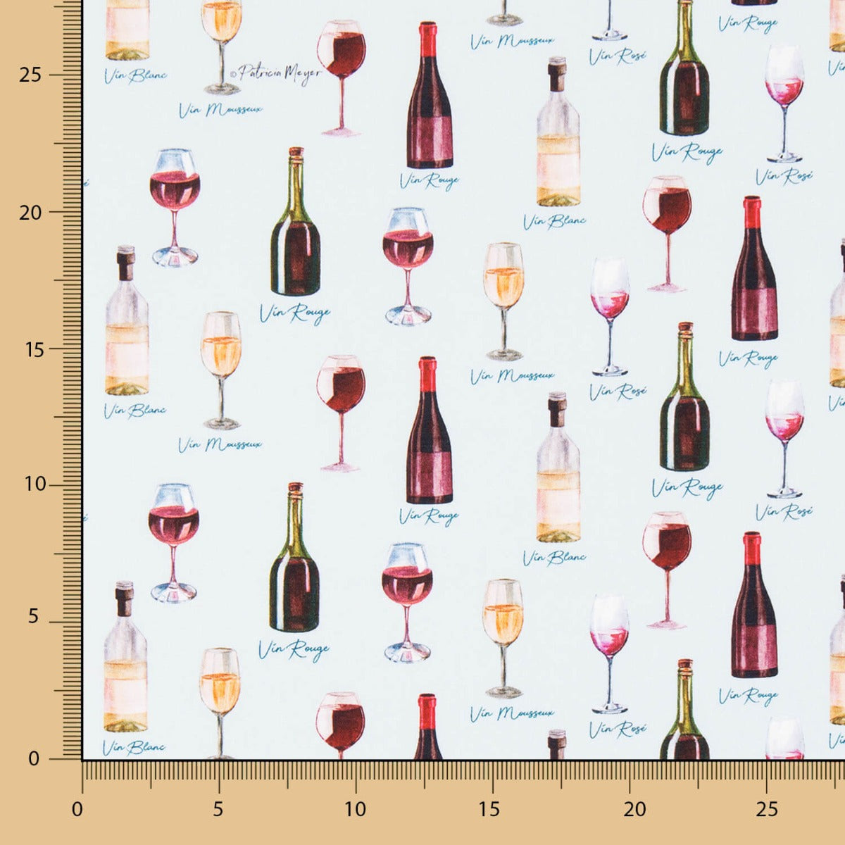 Popelín Vinos Azul - Ribes y Casals