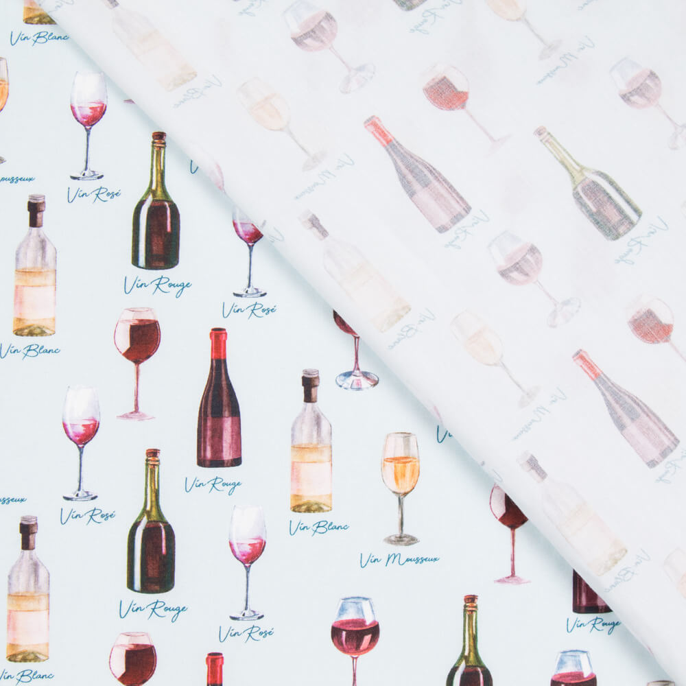 Popelín Vinos Azul - Ribes y Casals