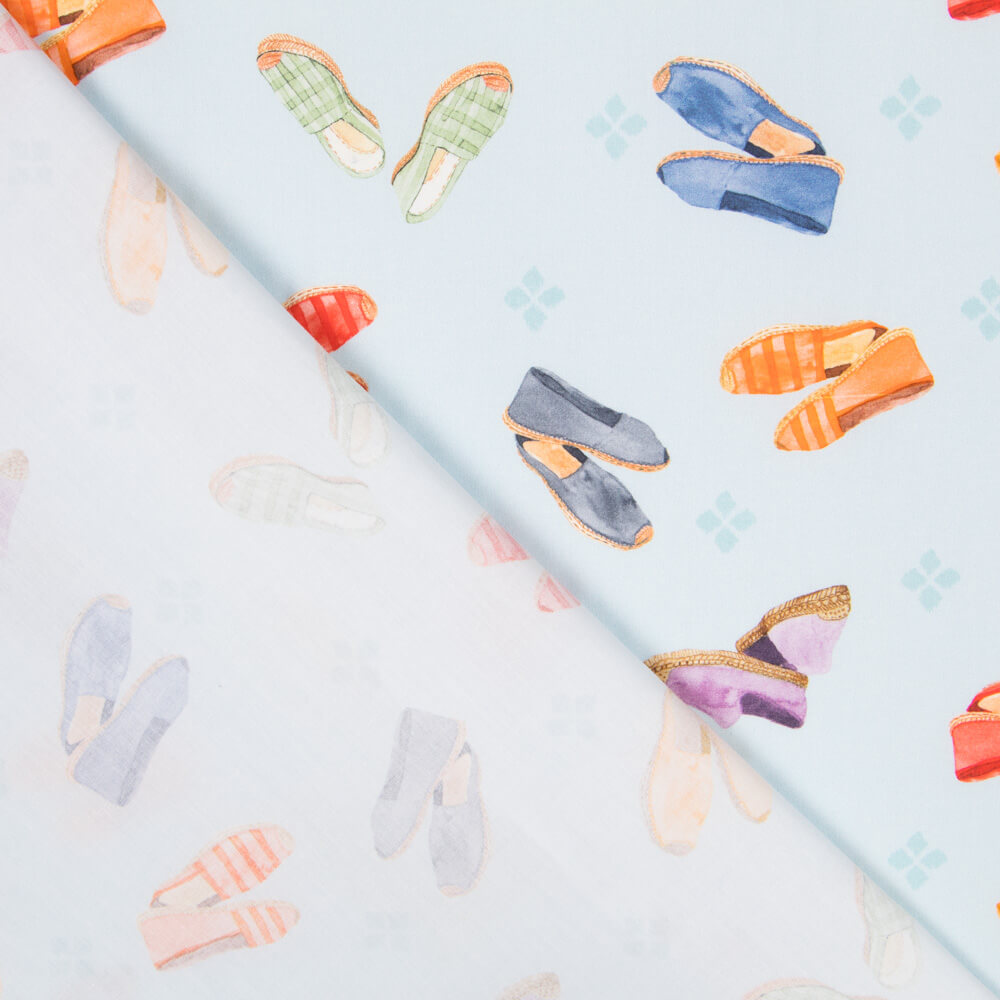 Popelín Alpargatas Azul - Ribes y Casals