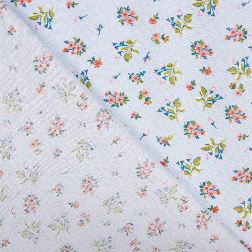 Popelín Algodón Flor Virtudes - Ribes y Casals