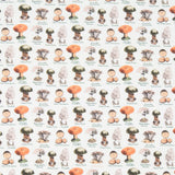 Popelín Setas Verde - Ribes y Casals