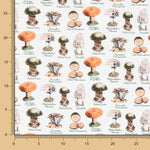 Popelín Setas Verde - Ribes y Casals