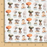 Popelín Setas Verde - Ribes y Casals