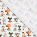 Popelín Setas Verde - Ribes y Casals