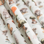 Popelín Setas Verde - Ribes y Casals