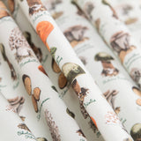 Popelín Setas Verde - Ribes y Casals