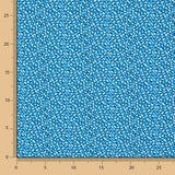 Popelín Viscosa Micro Flor Azul - Ribes y Casals