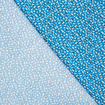 Popelín Viscosa Micro Flor Azul - Ribes y Casals
