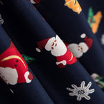 Algodón Navidad Santa Claus Azul - Ribes y Casals