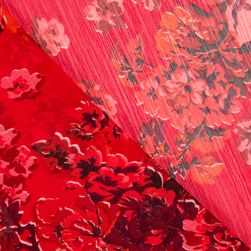 Tela Bambula Poliéster Cretonero Rojo - Ribes y Casals