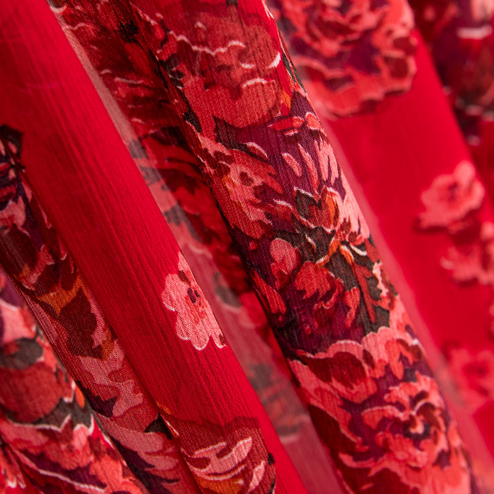 Tela Bambula Poliéster Cretonero Rojo - Ribes y Casals