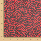 Tela Bambula Poliéster Moteado Rojo - Ribes y Casals