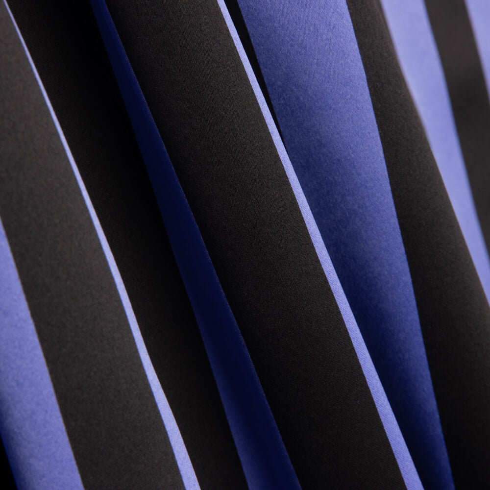 Raso Poliéster Rayas Moradas - Ribes y Casals