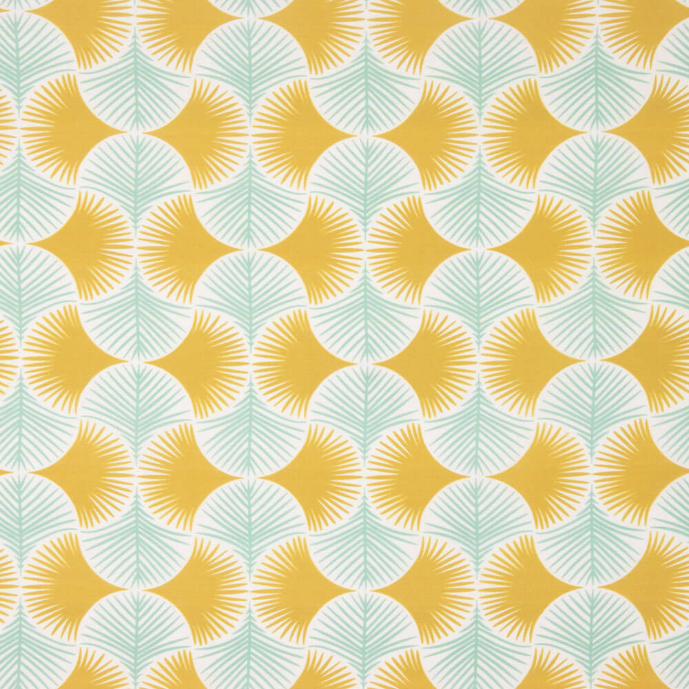 Loneta Estampada Geo Hojas - Ribes y Casals