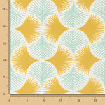 Loneta Estampada Geo Hojas - Ribes y Casals