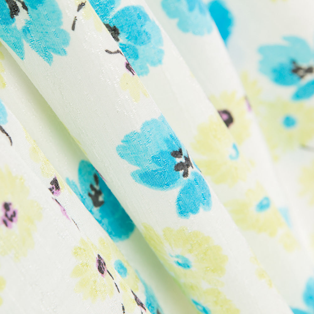 Jacquard Poliéster Flor Lima - Ribes y Casals