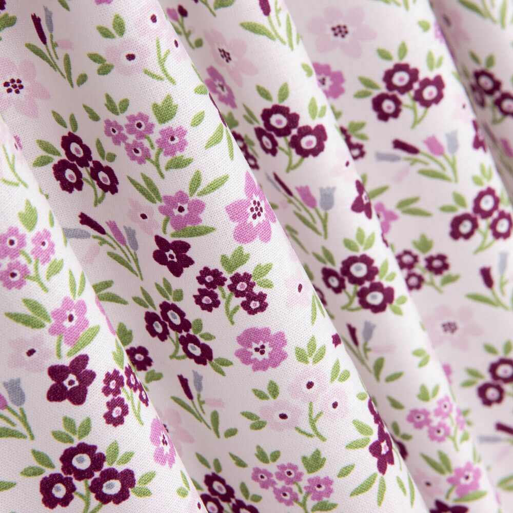 Popelín Algodón Flor Rosa - Ribes y Casals