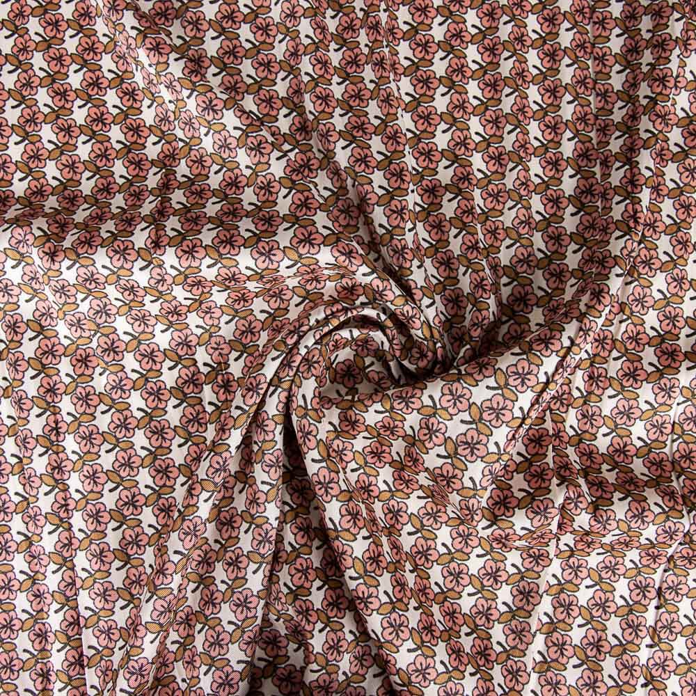 Satén Mate Flores Rosa Maquillaje - Ribes y Casals