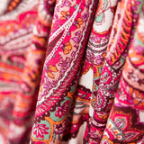 Punto Crepe Paisley Fucsia - Ribes y Casals