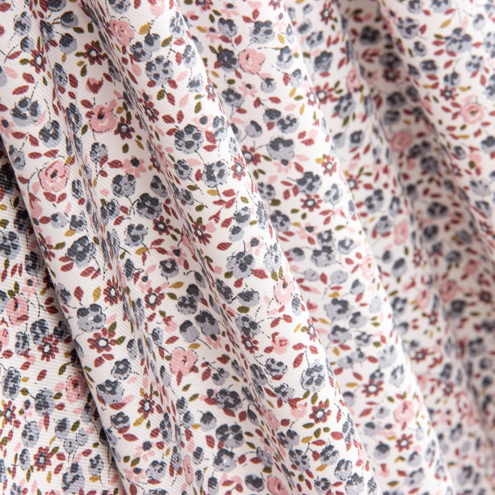 Viyela Algodón Flores Otoño - Ribes y Casals