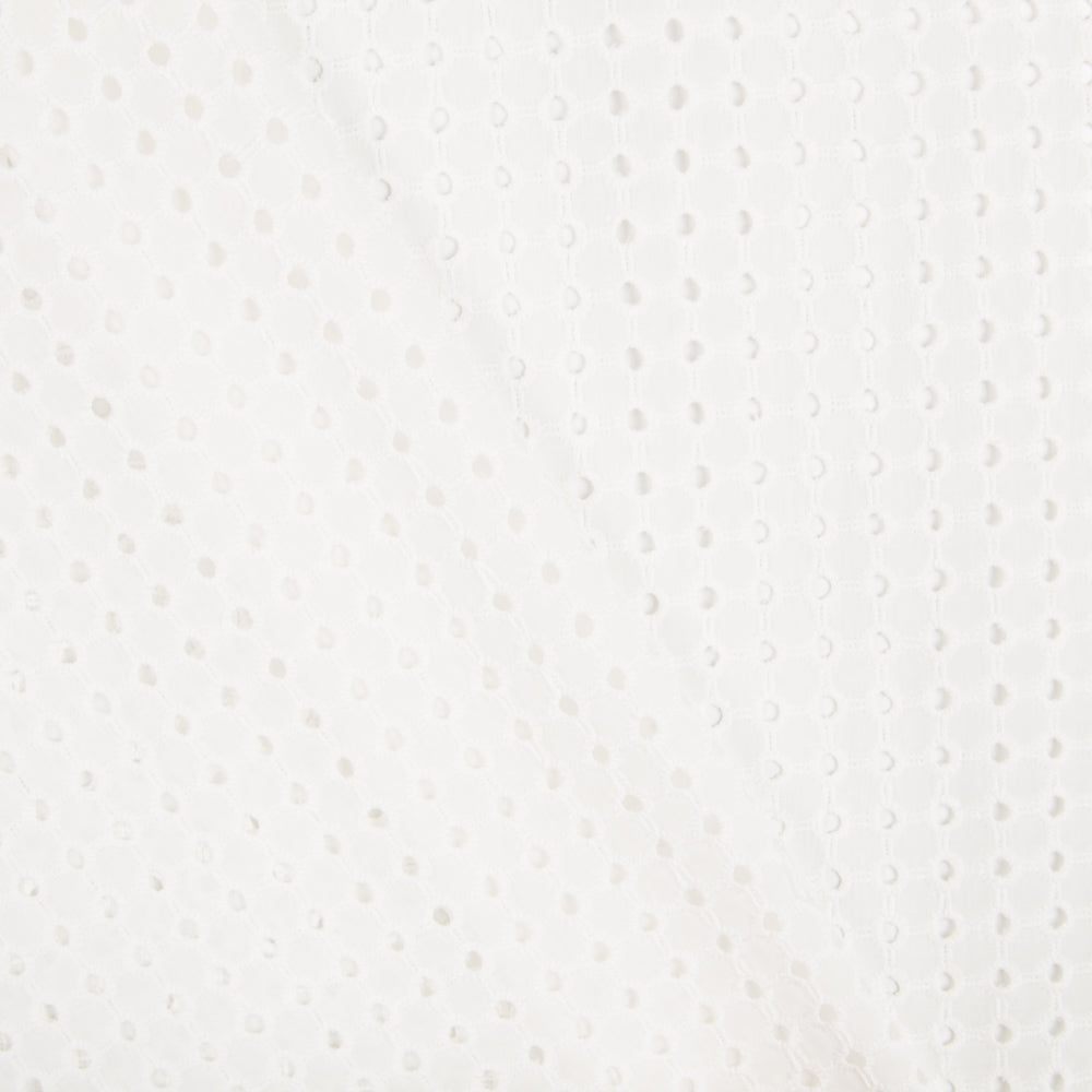 Tela Bordado Suizo Cuadro Blanco Roto - Ribes y Casals