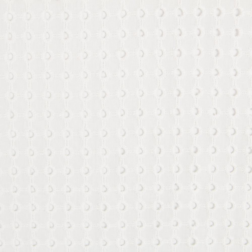 Tela Bordado Suizo Cuadro Blanco Roto - Ribes y Casals