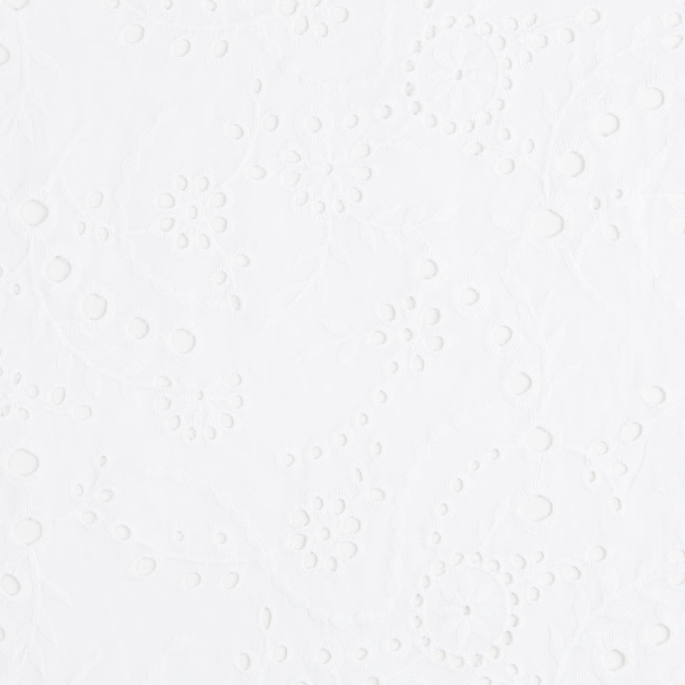 Tela Bordado Suizo Ramas Blanco Roto - Ribes y Casals