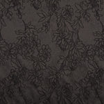 Tela Brocado Flor Negro - Ribes y Casals