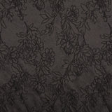 Tela Brocado Flor Negro - Ribes y Casals