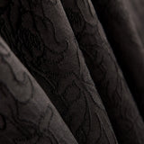 Tela Brocado Flor Negro - Ribes y Casals