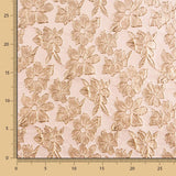 Tela Brocado Flor Nude - Ribes y Casals