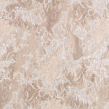 Tela Brocado Flor Plata - Ribes y Casals