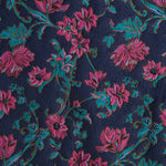 Retal Brocado Flor Fucsia 85x140 cm - Ribes y Casals