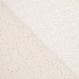 Gasa Poliéster Bordada Cruda Maxi Flor - Ribes y Casals