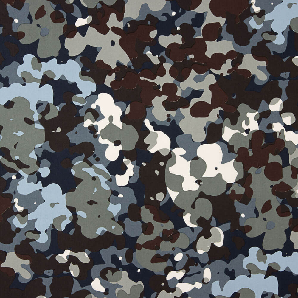 Viscosa Camuflaje Azul - Ribes y Casals