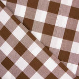 Tela Mantelería Cuadro Marrón 28mm - Ribes y Casals