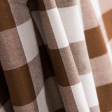 Tela Mantelería Cuadro Marrón 28mm - Ribes y Casals