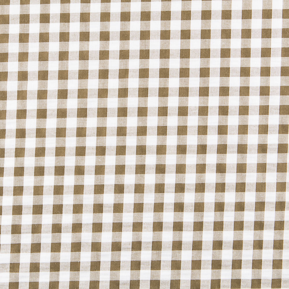 Seersucker Cuadro Maxi Kaki - Ribes y Casals