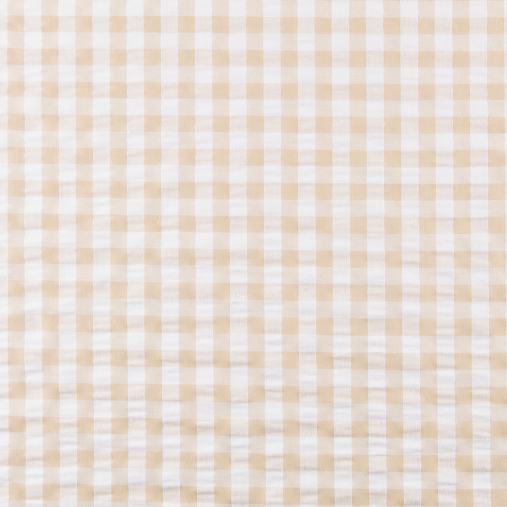 Seersucker Cuadro Maxi Camel - Ribes y Casals