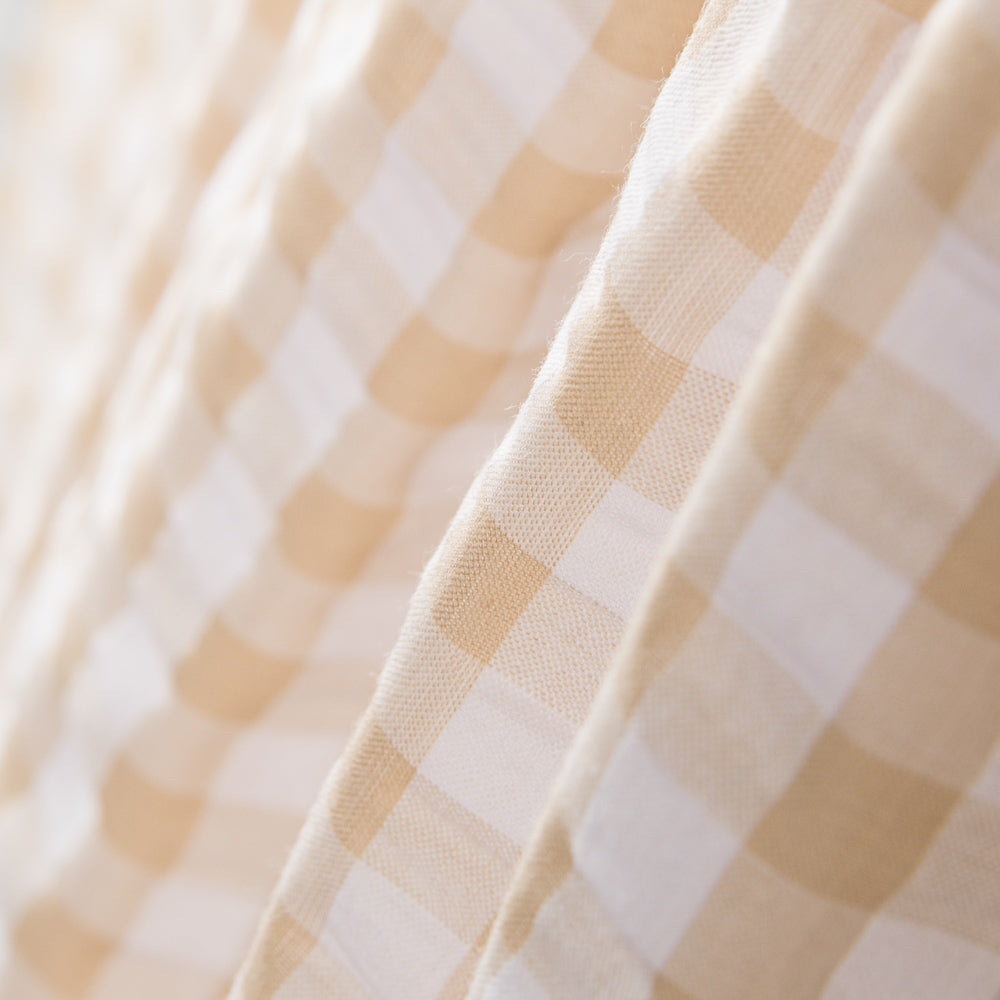 Seersucker Cuadro Maxi Camel - Ribes y Casals