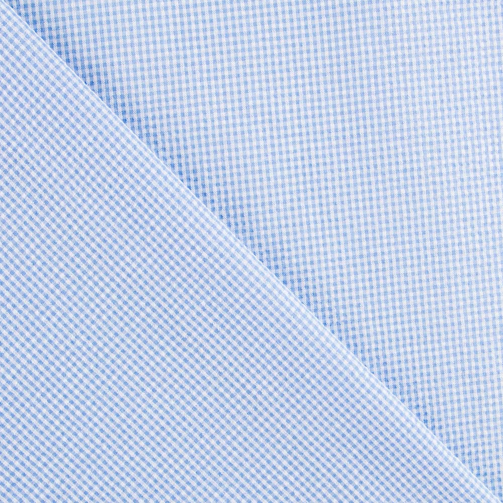 Seersucker Cuadro Mini Azul Mezcla - Ribes y Casals