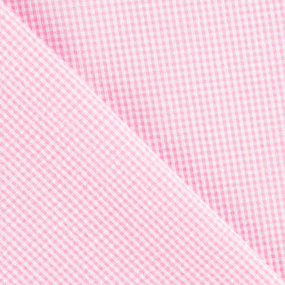 Seersucker Cuadro Mini Rosa Mezcla - Ribes y Casals