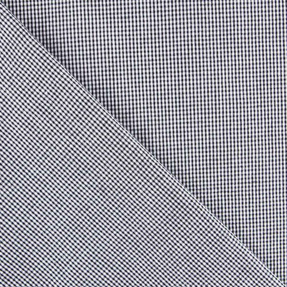 Seersucker Cuadro Mini Negro Mezcla - Ribes y Casals
