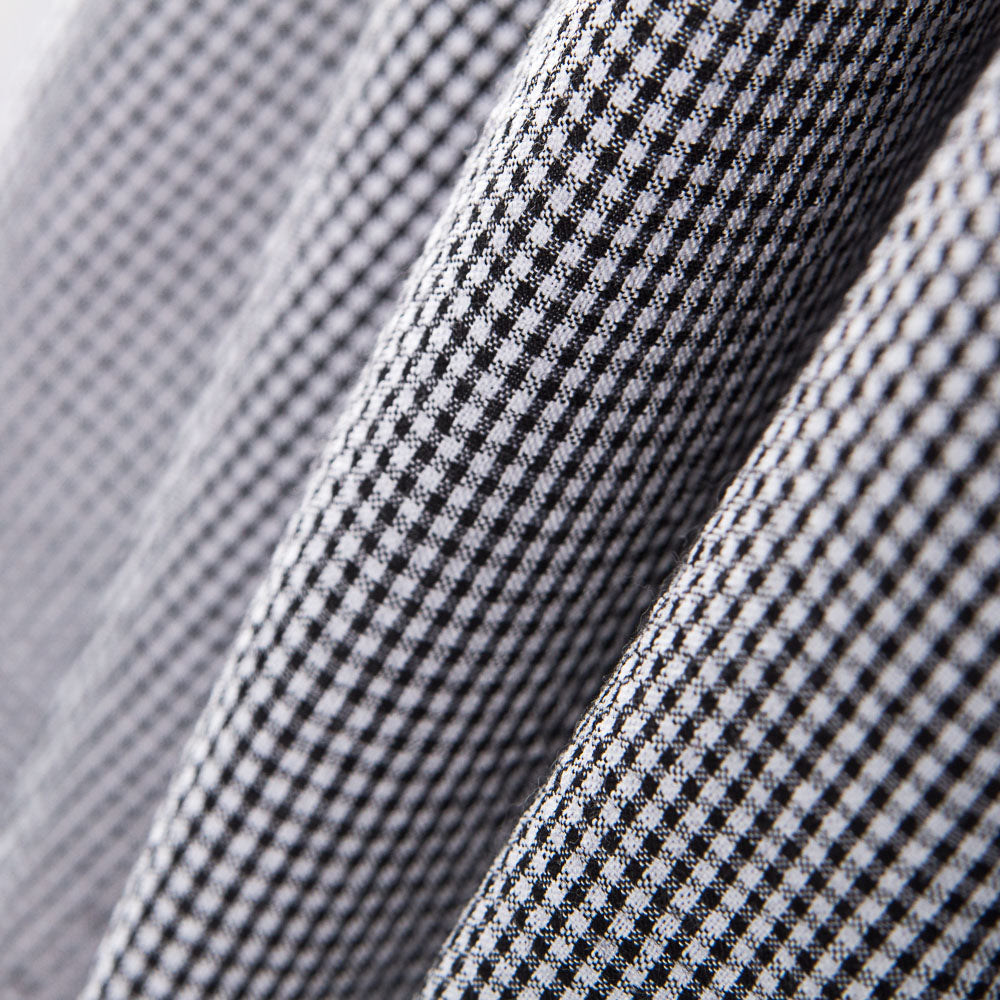 Seersucker Cuadro Mini Negro Mezcla - Ribes y Casals