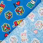 Retal Franela Love Rubiks 145x110 cm - Ribes y Casals