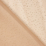Retal Tela de Tul Brillos Camel 120x150 cm - Ribes y Casals